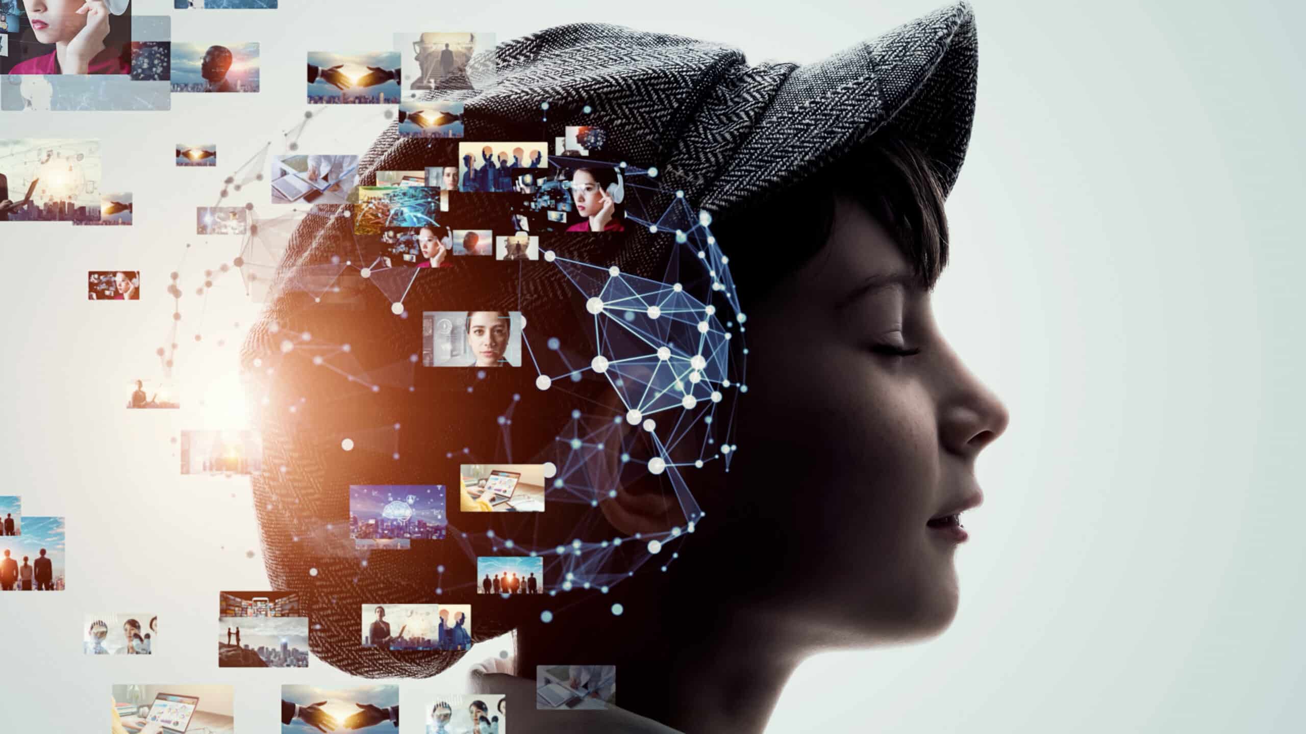 AI (Artificial Intelligence) concept. Deep learning. Imagination AI (Artificial Intelligence) concept. Deep learning. Imagination